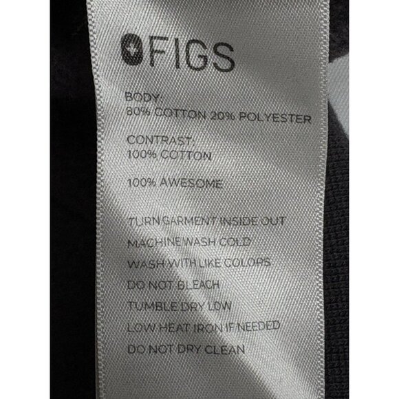 FIGS Grey Cotton Hoodie Embroidered Caduceus AOP Women’s M Medical Nurse Doctor - Picture 11 of 16